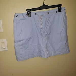 Dockers light lilac blue skort sz 12 w/ tie rope